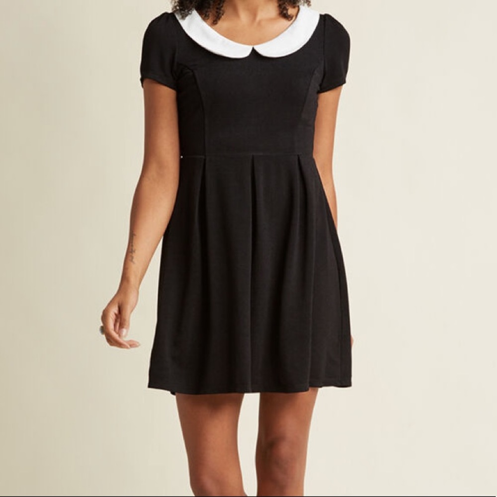 Modcloth Record Time Dress w/ Peter Pan Collar